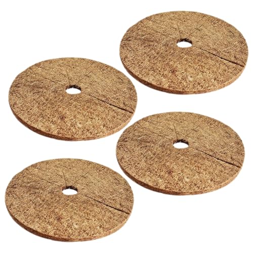 Abaodam 4piezas Rallado Estera De De Disco De Plantación De De para Macetas Anillo De Mantillo Antihierba Protectores De Plantas De Animales Mantillo Duradero