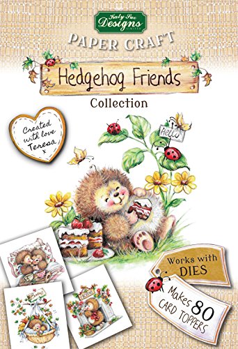 Hedgehog Friends Collection, Paper Craft Pads, Card Making Kit, Makes 80 Card Toppers, Works with Dies