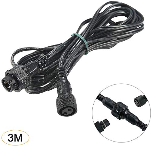 3 m wasserdichtes Verlängerungskabel Nur für GEEDAIR markierte G40 Outdoor-Lichterketten, nicht für andere Lichterketten