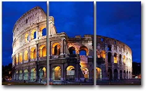 So Crazy Art 3 Piece Wall Art Painting Colosseum in Rome Prints On Canvas The Picture City Pictures Oil for Home Modern Decoration Print Decor