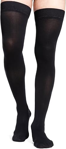 SIGVARIS DYNAVEN - Muslo de punta cerrada para hombre con agarre superior 30-40mmHg