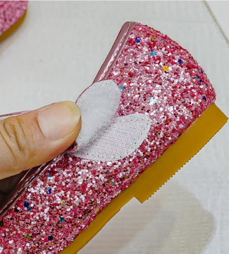 Chaussures de princesse ballerine talons bas paillettes filles - 6