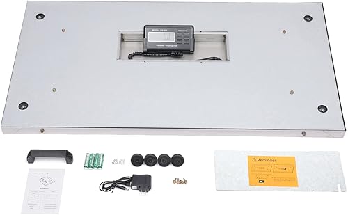 Miniatura 4 de Báscula digital para ganado de 1100 libras con pantalla LCD, báscula de paquete resistente postal, báscula de peso de acero inoxidable, báscula de