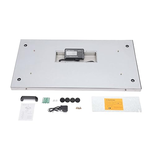 Miniatura 8 de Escala digital veterinaria para ganado, báscula veterinaria para mascotas, plataforma de acero inoxidable, 1100 libras, báscula de envío postal