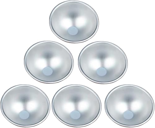 DOITOOL Molde de aluminio para tartas hemisferio, molde de media bola, molde para tartas hemisferios, postres, pudín, para hornear, molde de