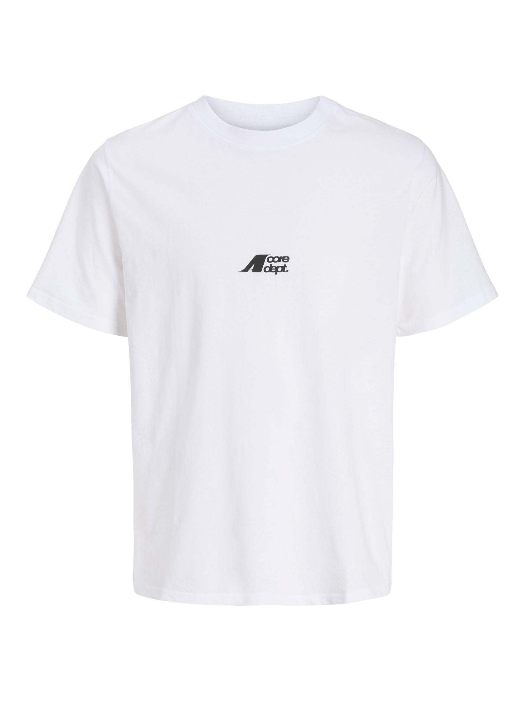 JACK & JONES Junior Jcotier Back Print Tee SS Crew NEC Jnr, Bright White, 14 Years