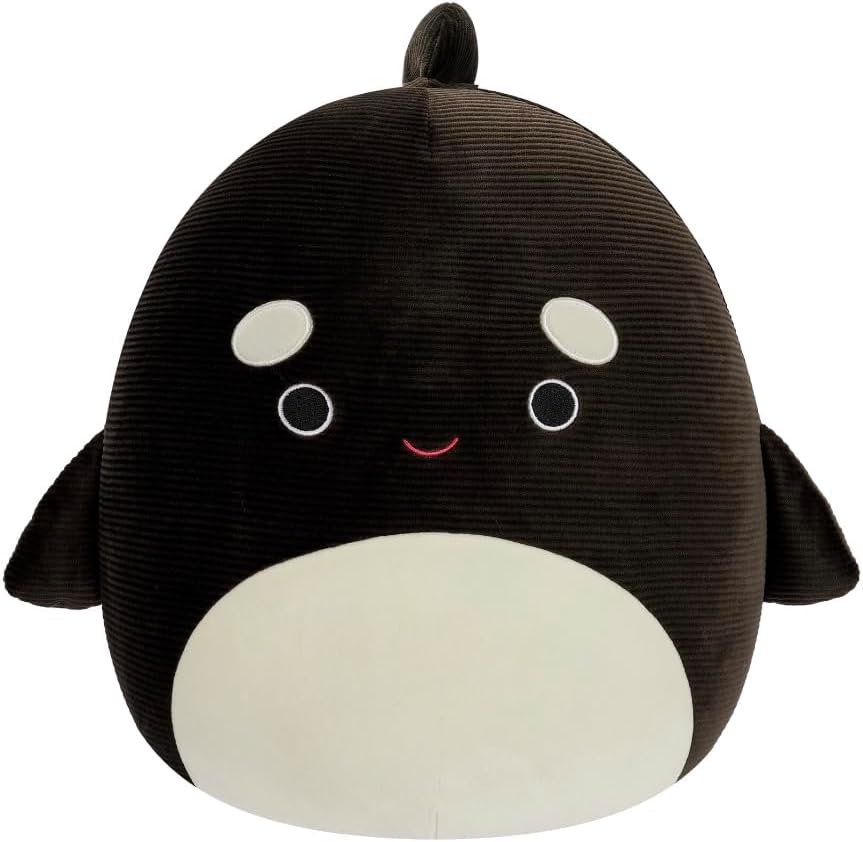 Squishmallows Official Kellytoy 12 Inch Squishy Soft Plush Toy Corduroy Sea Squad Kai The Orca