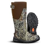 Showave Men's Arctic Pro Rubber Hunting Boots with Steel Shank Insulated Rain Boot Waterproof Neoprene Mud Boot Outdoor Snow Working Boots Cold Weather,Size 13,Camo