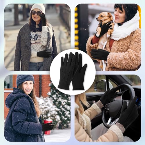 Guantes térmicos de mujer Beehow para invierno y ciclismo táctiles 5