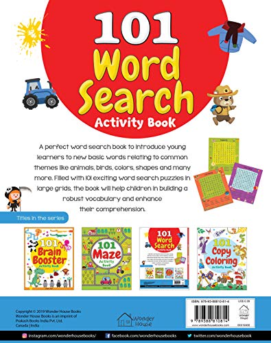 101 Word Search Activity Book: Large Grid Word Search Puzzles for Kids With Attractive Illustrations - Image 19