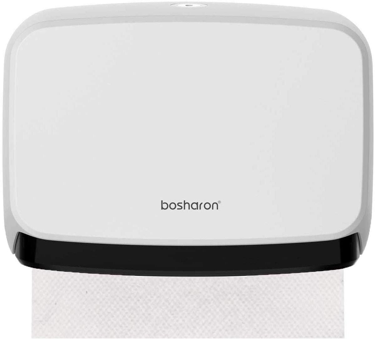 Paper Towel Dispenser Wall Mount White, Multifold Towel Dispenser, C-Fold Paper Towel Dispenser, Bathroom Tissue Holder (White)