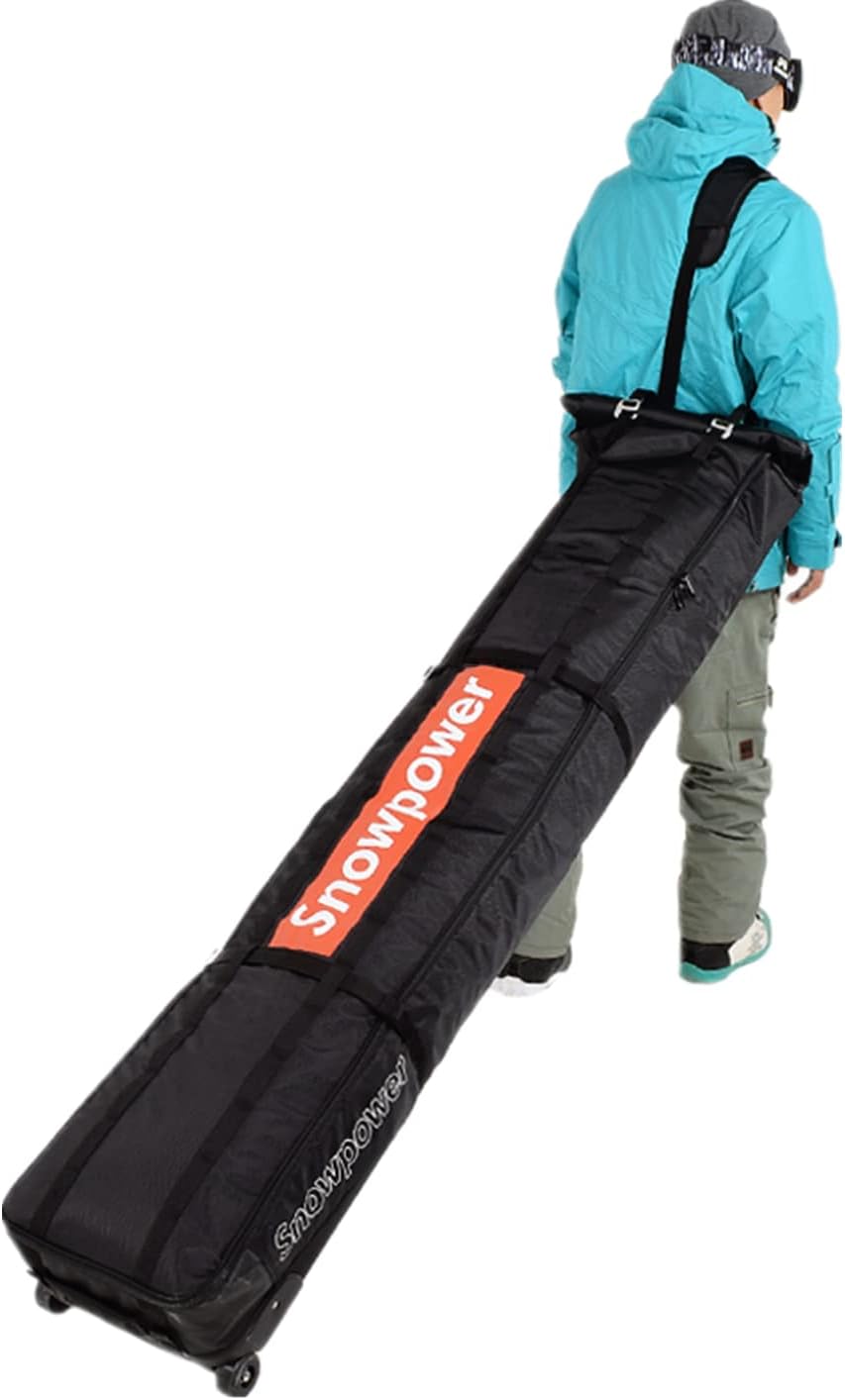 UNISTRENGH Waterproof Fully Padded Adjustable Size Ski & Snowboard Wheel Bag