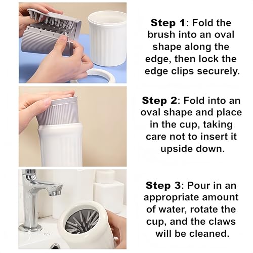 Dog Paw Cleaner for Dogs, Pet Paw Cleaner with 3 Absorbent Towels, Dog Foot Cleaning Machine Size S - Image 6