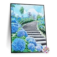 Amazon | ダイヤモンドアート アジサイ 花 5dダイヤモンド塗装キット