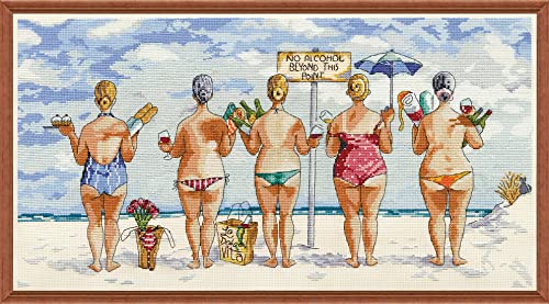 Image of No Alcohol Counted Cross Stitch Kit