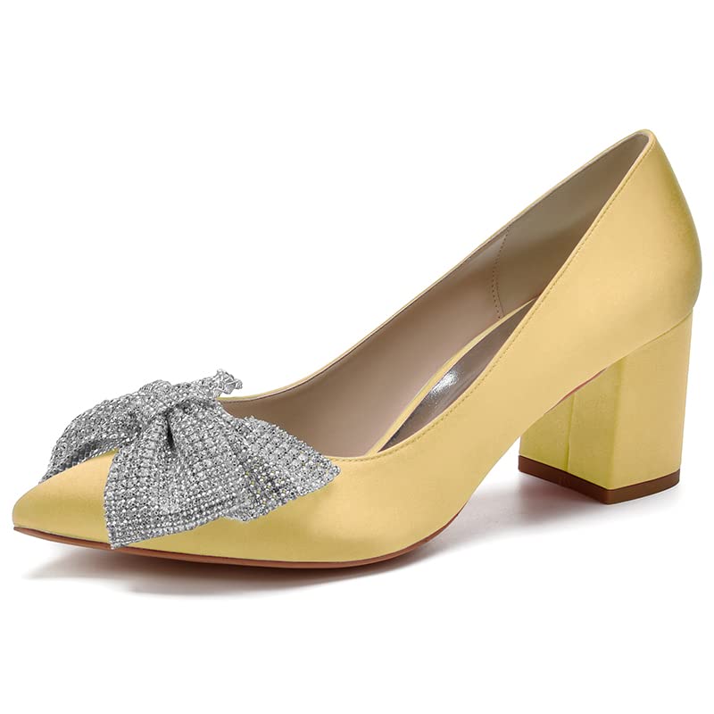 Chaussures à enfiler à bout pointu en satin doré SH. SHUTUP.DANCE 37 EU