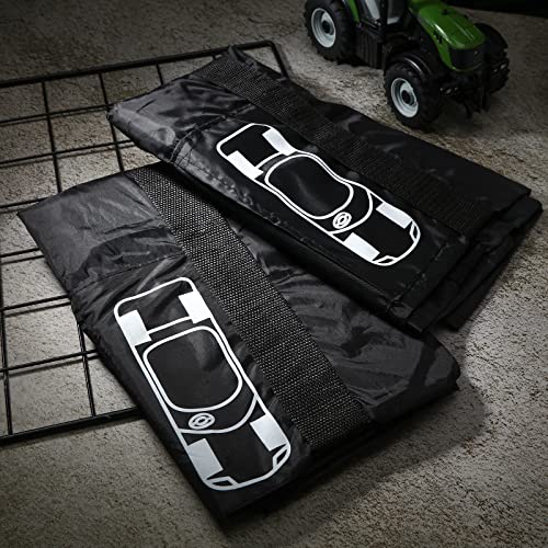 Bbto 8 Pcs Seasonal Tire Bags Tire Storage Bags Spare Tire Covers With Handle Portable Wheel Storage Tote Universal Fit For Easy Transportation Carry Fits Tires 25 To 28.9 Inch, Black #TOP5