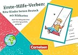 Erste-Hilfe-Verben: Kita-Kinder lernen Deutsch mit Bildkarten: Auch für bilinguale Kitas und Elterngespräche geeignet (Deutsch lernen mit Fotokarten - Kita)