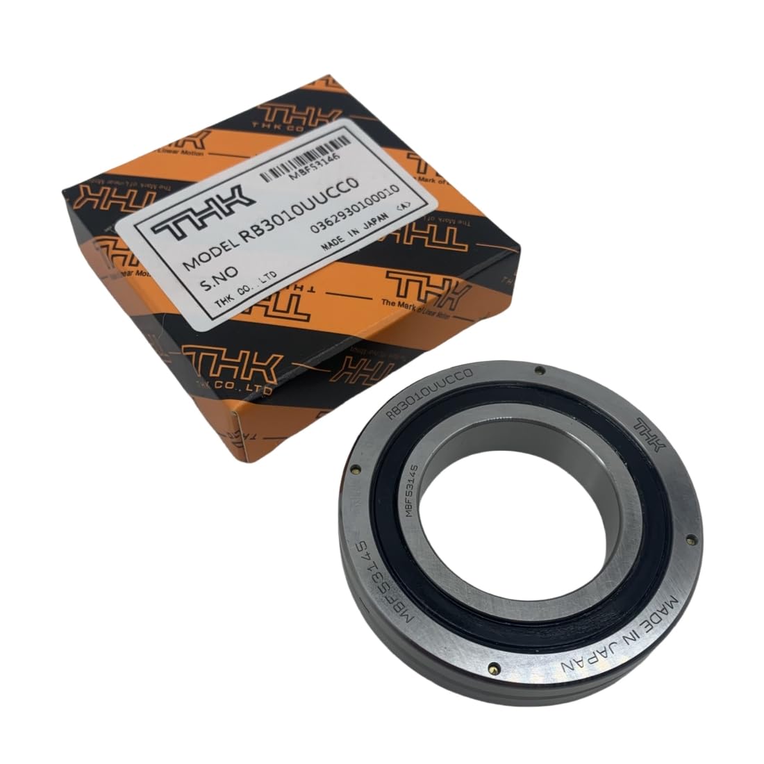 THK łożysko poprzeczne RB13015 RB13015UUCC0/C0 Karuzela pierścieniowa do przegubu ramienia robota średnica wewnętrzna 130 mm * średnica zewnętrzna 160 mm * szerokość 15 mm, waga 0,72 kg