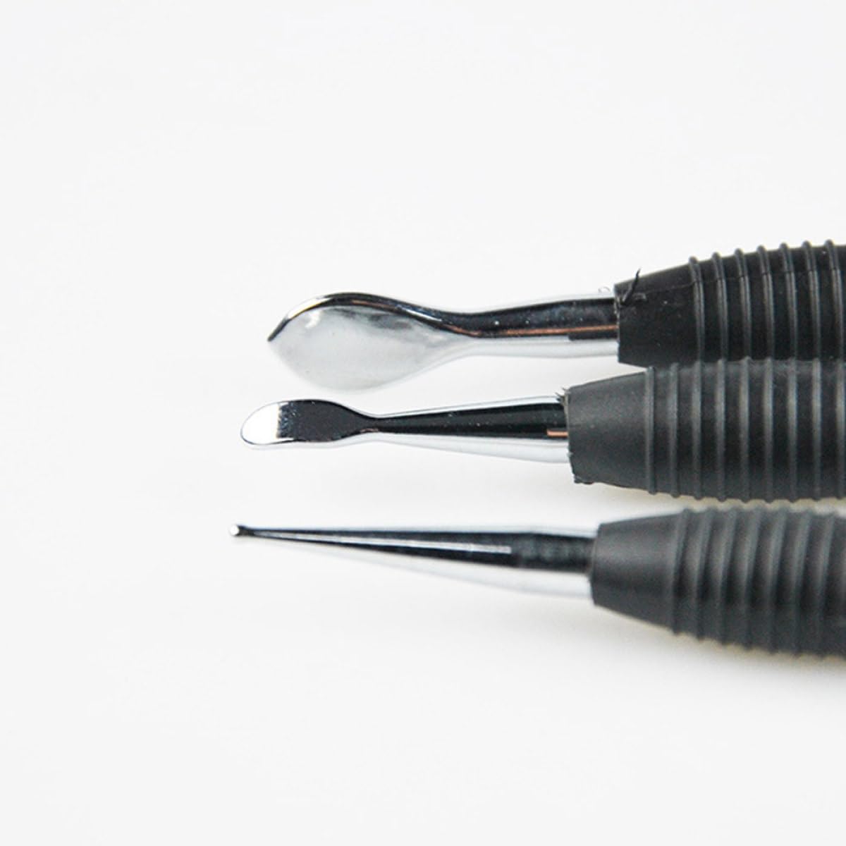 UKCOCO Set 3pezzi Strumenti per Intaglio in Pelle in Acciaio al Carbonio e Lega, Utensili per Incisione e Lavorazione della Pelle, per Fai-da-te e Cinture