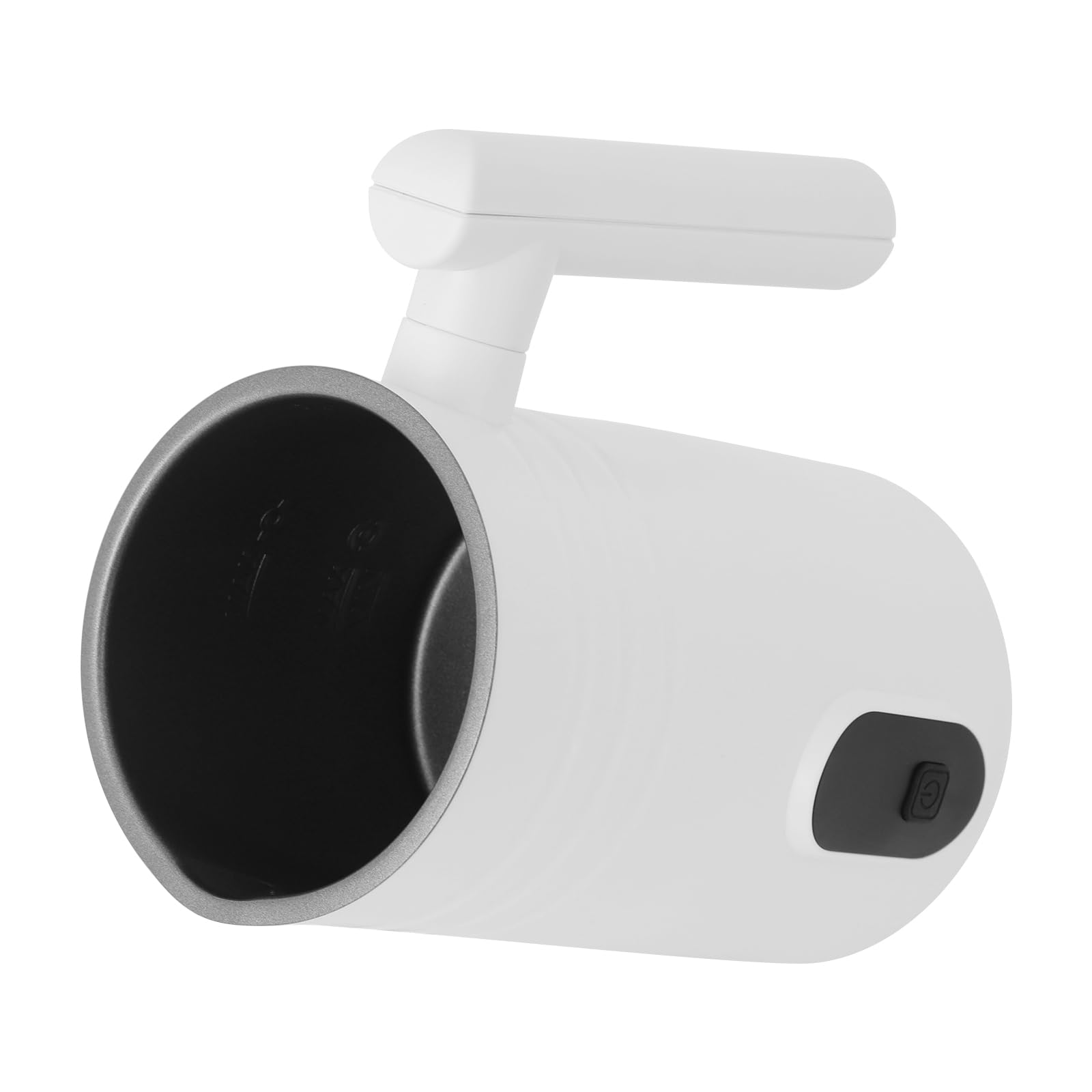 Elektryczny spieniacz do mleka, 350 ml, 4 w 1, do ciepłej i zimnej pianki mlecznej, automatyczne wyłączanie, spieniacz do latte macchiato, cappuccino (biały)