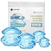 Cupping Therapy Sets, Silicone Vacuum Suction Cupping Cups for Body Massage, Anti Cellulite, Deep Tissue Myofascial Release, Muscle Relaxation, Pain Relief, Joint Pain Cellulite & More (Blue, 4)