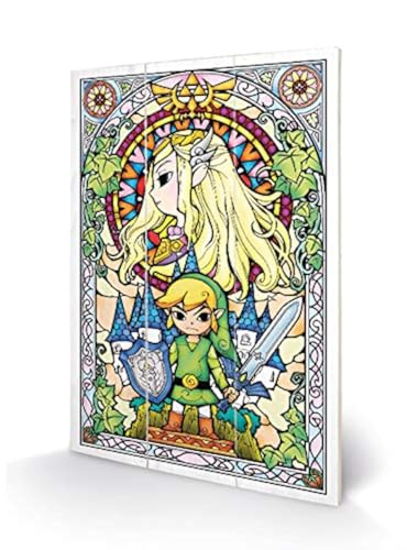 Nintendo Impression sur Bois 29, 5 x 20 cm - The Legend of Zelda