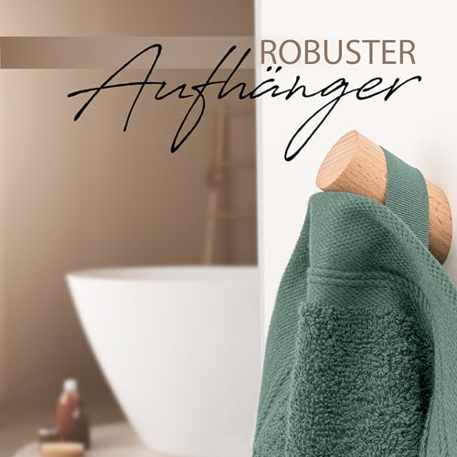 Hausfelder Saunahandtuch 80x 200 cm - Premium 500g/m² Sauna Handtuch groß - Damen und Herren Saunatuch, 100% Baumwolle, Ökotex Zertifiziert (80 x 200 cm Hellgrün)