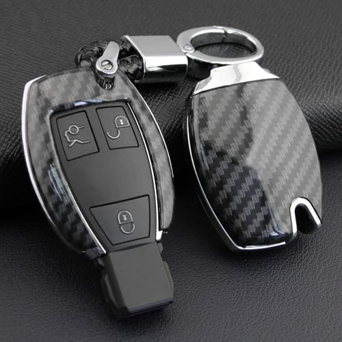 Étui clé carbone Benz W205 W176 antichoc | Ne rayez plus votre boîtier