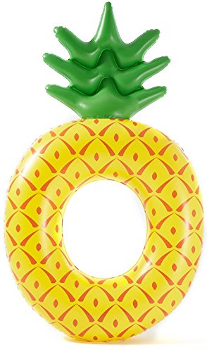 Kingswell Inflatable Pool Float Gigantic Pineapple Swimming Ring Summer Pool Beach Party Float Raft for Adult Girls Men