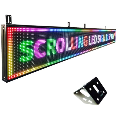 Led Sign Outdoor Programmable Scrolling Digital Open Neon P10 115''x14''