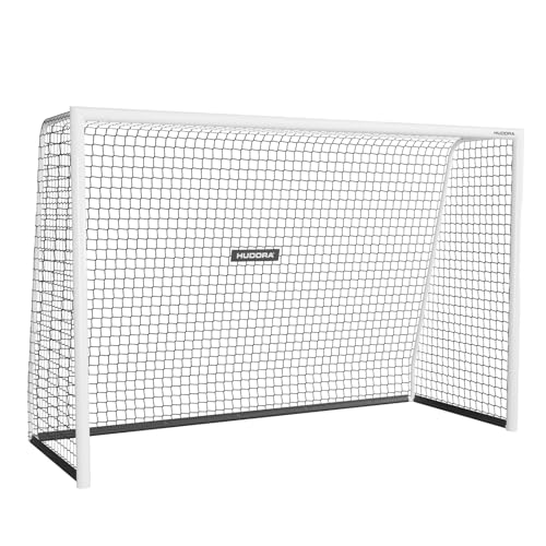 Hudora Portería de Fútbol Avanzada 120/180/240/300 I para Niños/Jóvenes & Adultos I Ideal para Jardín I Impermeable & Estable para Entrenamiento de Fútbol con Red de Malla Fina - imagen 4