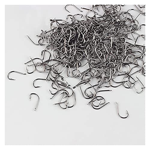 WANGYA hameçon Truite 50pcs / lot izu Hautes Acier au Carbone tordue de barbelée de barbelée de Barbecue Noire Plate Pond Carpe Crochets de pêche Ensemble Accessoires Outils hameçon pêche en mer