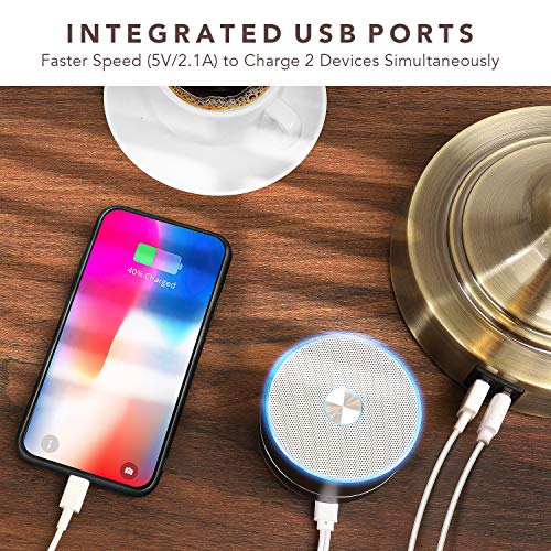 Green Glass Banker’s Lamp with 2 Fast USB Charging Ports, 3 Way Dimmable Desk Lamp, Touch Control Vintage Table Lamp for Workplaces, Library, Bedroom, Piano Style Lamp