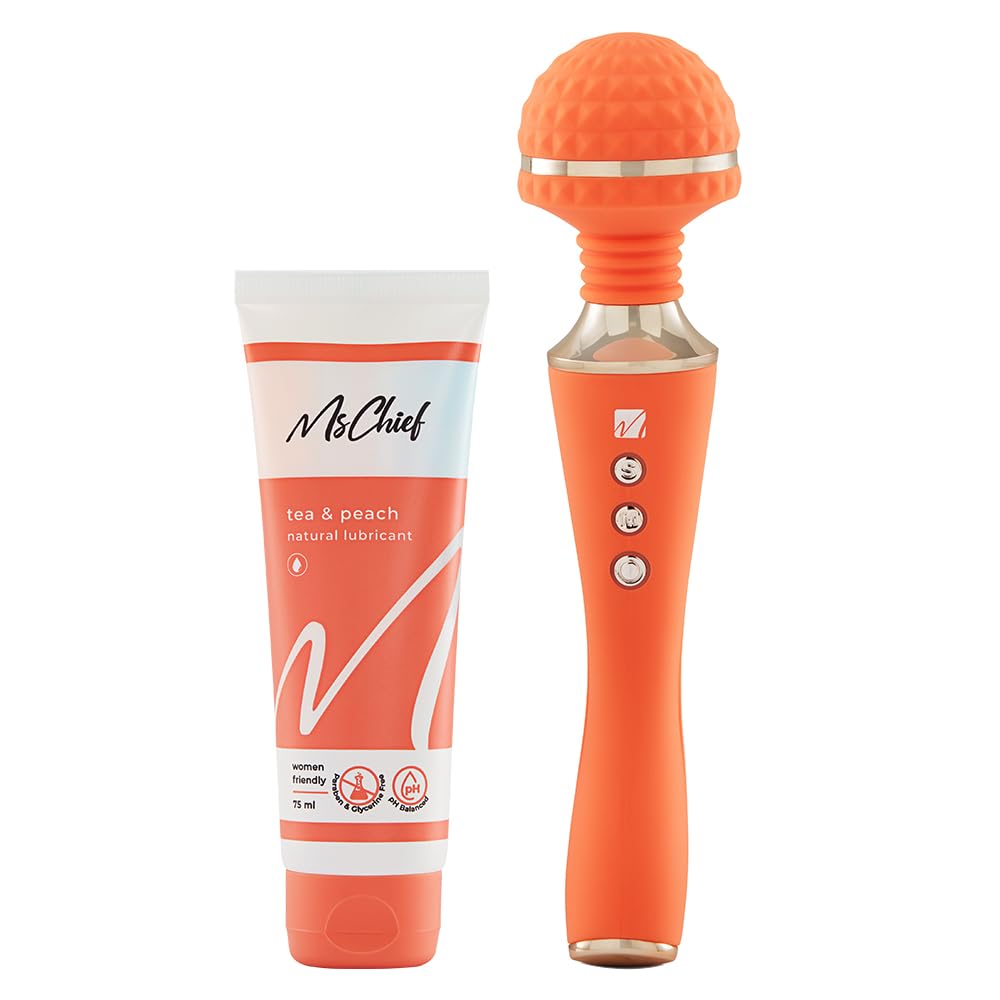 MsChief Lube & Adagio Combo, Tea & Peach Natural Lubricant - 75ml with Aloe Vera & Sea Buckthorn, Sugar Free, Natural, Vegan, Paraben Free-image-10