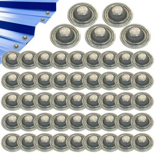 Tornillos de metal para techo y cubiertas de cierre impermeables juego de tapas resistentes 2