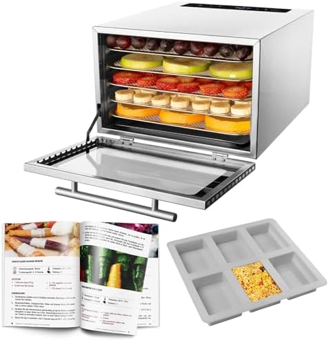 Bild 1 - GASTROBACK #46604 Design Dörrautomat Mini Professional, kompakte Maße für kleine Mengen & knappe Stellflächen, hochwertiges Gastro-Edelstahlgehäuse, 400 Watt, Silber