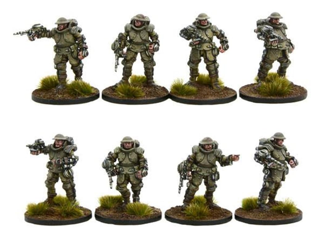 Warlord Games, British Armoured Infantry Section, Konflikt'47 Wargaming Miniatures