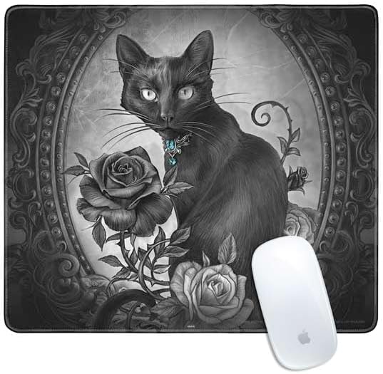 Skinit Small Gaming Mouse Pad - Officially Licensed Alchemy Carta Read Em and Weep Design with Stitched Edges, Waterproof, Non-Slip Rubber Base, Desk Mat for Keyboard & Mouse