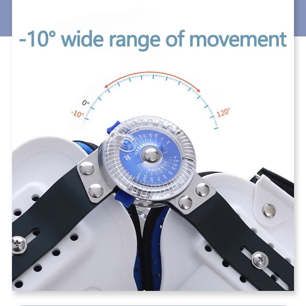 Knee, Ankle & Foot Orthosis Hinged Foot Support Brace Full Leg Stabilizer Orthosis Splint For Lower Limb Injuries Post Knee And Foots Protector Also Used For Achilles Pain Relief(LEFT)