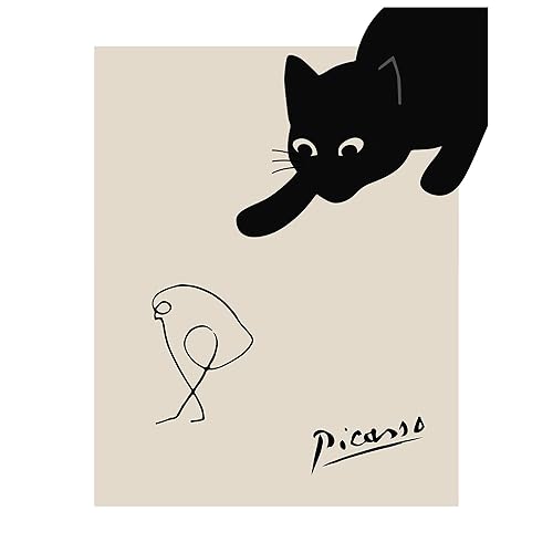 Miniatura 9 de Pablo Picasso Wall Art - Black cat Home Decor - Cat Wall Art - Picasso Poster - Cat Wall Decor - Pablo Picasso Poster - Pablo Picasso print - Pablo