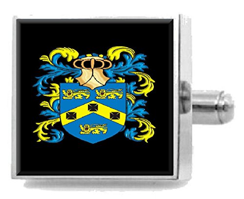 Clip para corbata de Fowler England con grabado premium del escudo inglés
