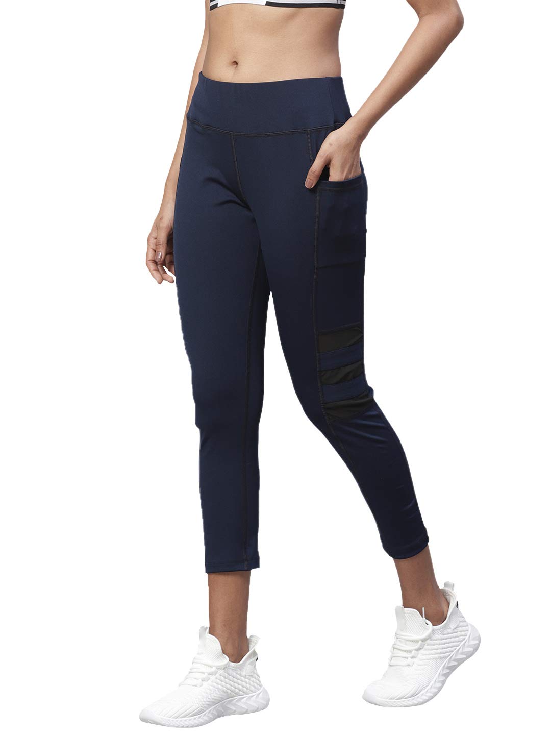 chkokko Women's High Rise Regular Fit Polyester Blend Sports Leggings (JSSTIGHT)-picture-18