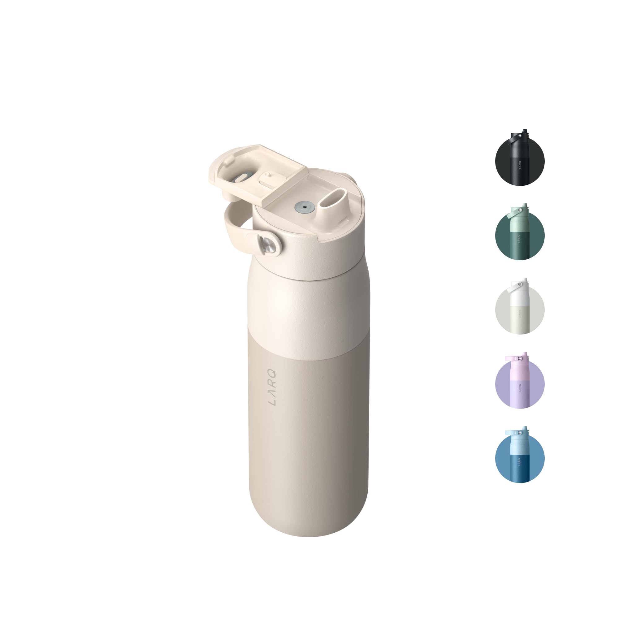 LARQBottle Swig Top 23oz - Insulated Reusable Stainless Steel Water Bottle With Built-In Silicone Handle | BPA Free | For Sports, Gym, and Travel | Mojave Dune