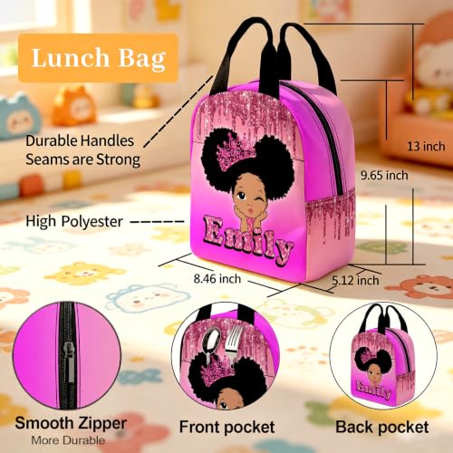 Image of Custom Girls Backpack Set Kids Personalized Backpacks Back to School