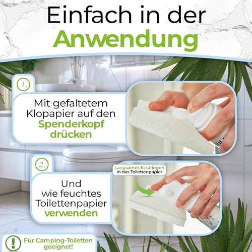 BULA® Popo (Baby u. Toiletten) Feuchttuch Schaum 150ml für dein Toilettenpapier | nachhaltige Alternative für über 200 Feuchttücher | natürliche Inhaltsstoffe 3