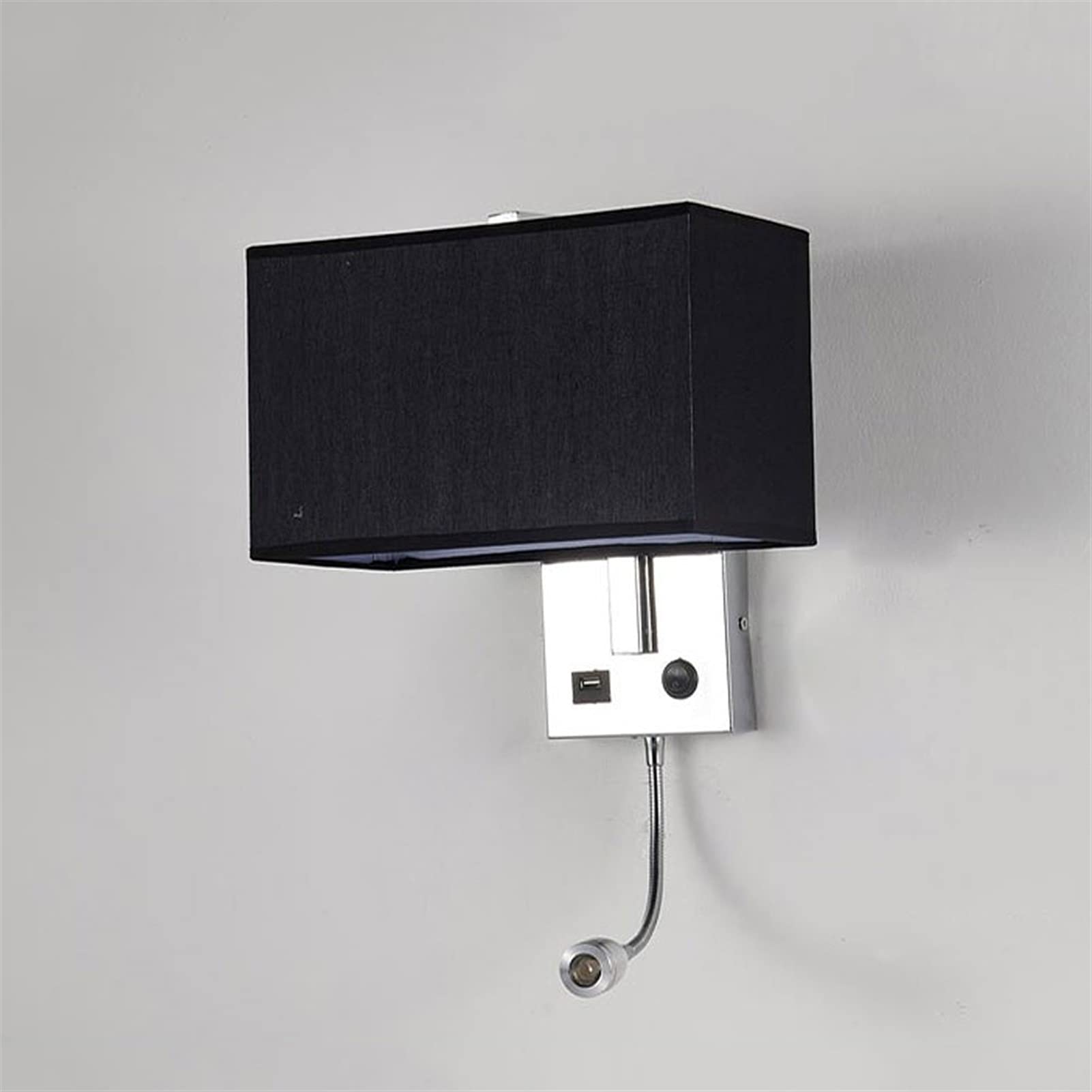 IVEKYKIBC European Wall Light American Lamp - LED Reading with USB Charging Head Bedroom Bedside Retro Industrial Home Decoration Le27 Lighting Sconce Ligh(5V)
