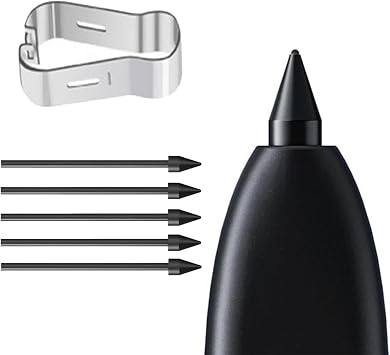 Microsonic Samsung Galaxy Tab S6 Lite 10.4` P610 Pencil U lar  5`li Paket Siyah [Galaxy Tab S6 Lite P610 ile Uyumlu Dokunmatik Kalem Ucu - Siyah]