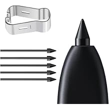 Microsonic Samsung Galaxy Note 20 Pencil U lar  5`li Paket Siyah [Galaxy Note 20 ile Uyumlu Dokunmatik Kalem Ucu - Siyah]