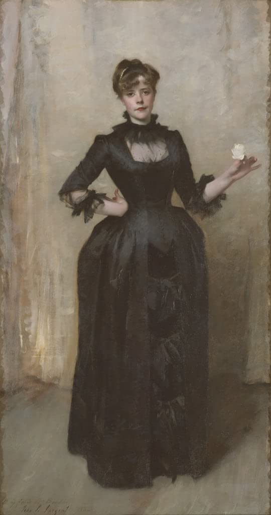 Affiche impression John Singer Sargent Dame à la rose toile murale abstraite 60x90 - 5
